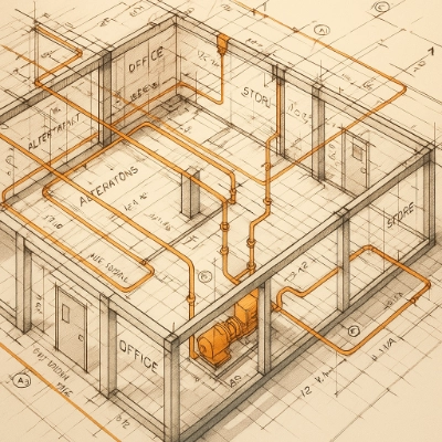 As-built drawing sample sheet