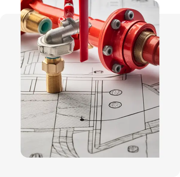 Sample fire sprinkler layout drawing